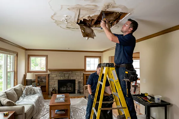 Water Damage Ceiling Repair Kenmore