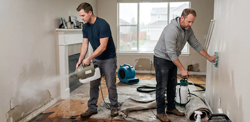 Post-Flood Sanitizing and Deodorizing in Kenmore